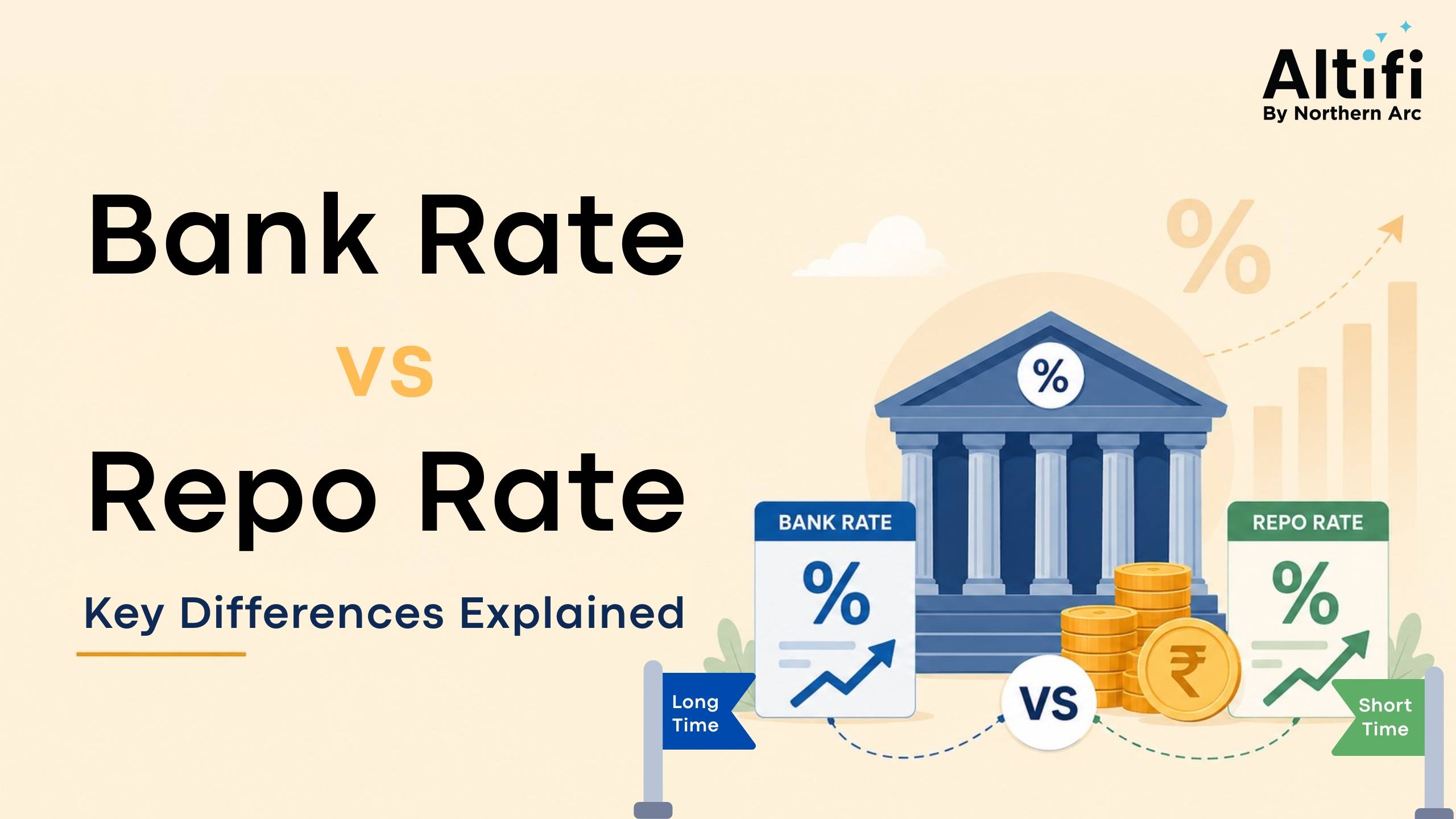Bank Rate vs Repo Rate: Key Differences, Meaning & Impact