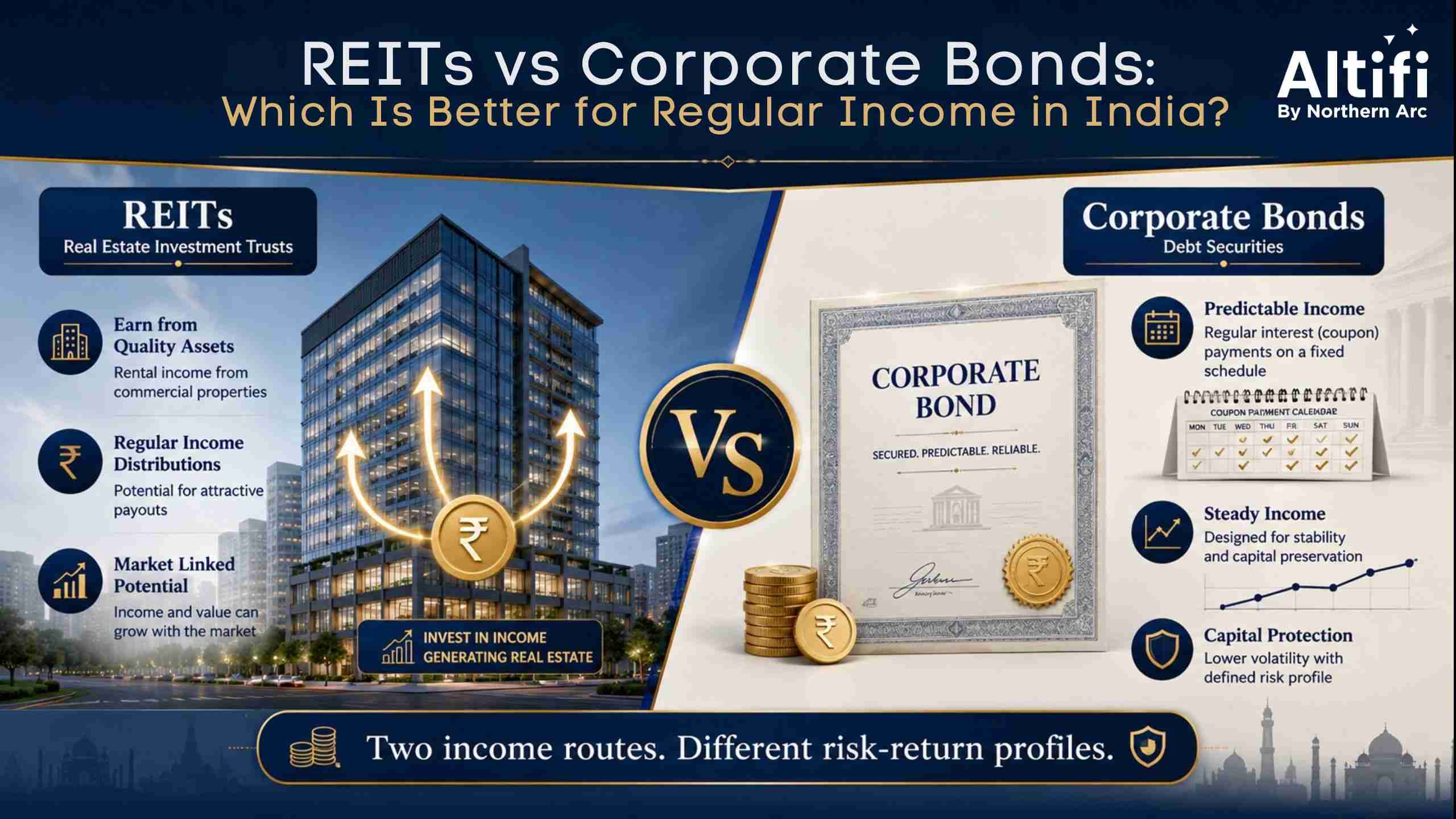 REITs vs Corporate Bonds: Which is Better for Regular Income in India?